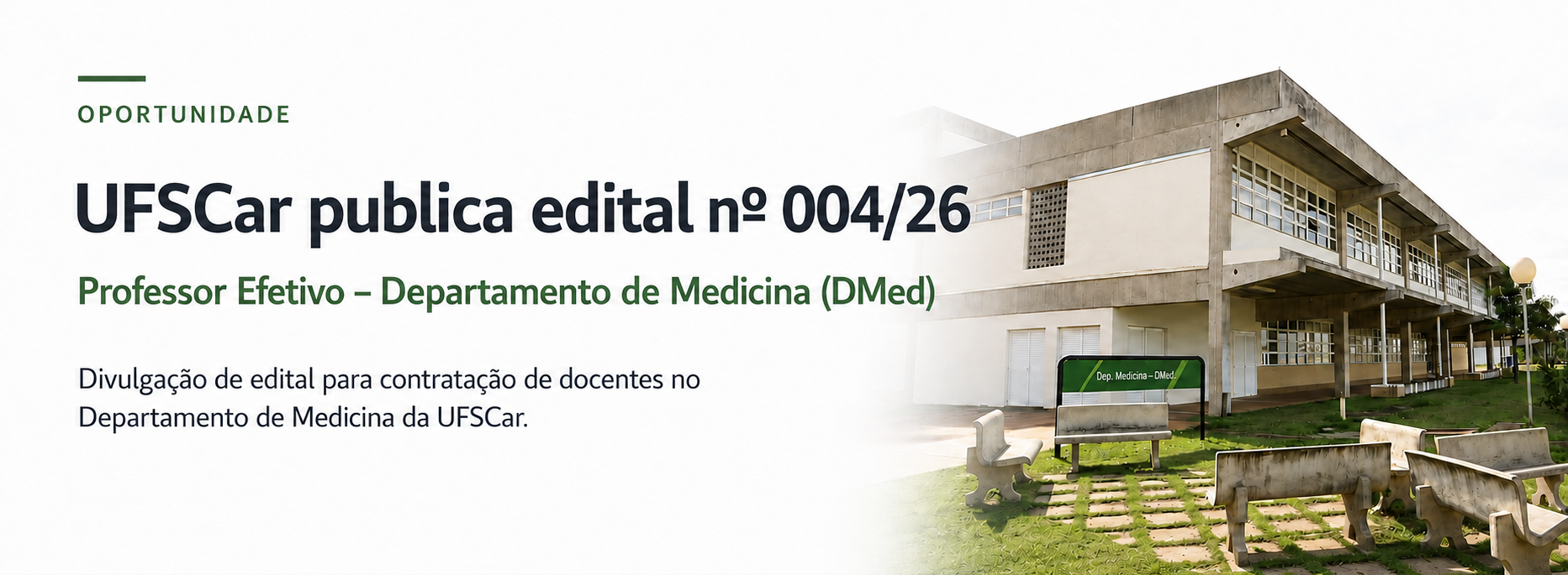Concurso UFSCar Professor Efetivo 2026